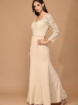 Eva USA 3310 Long Sleeve Mother of the Bride Formal Dress