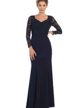 Eva USA 3310 Long Sleeve Mother of the Bride Formal Dress