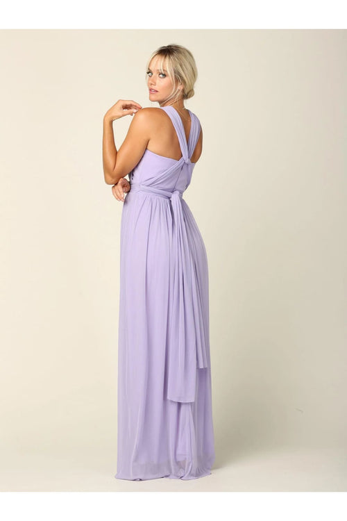 Eva USA 3316 Convertible Long Bridesmaids Dress - Bridesmaids Dress