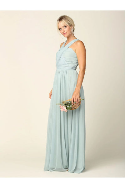 Eva USA 3316 Sleeveless Convertible Long Bridesmaids Dress - Bridesmaids Dress