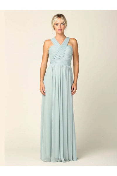 Eva USA 3316 Sleeveless Convertible Long Bridesmaids Dress - Bridesmaids Dress