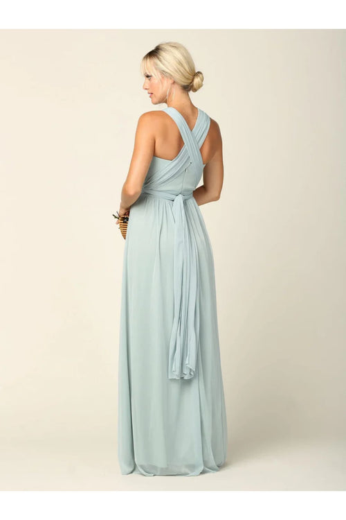 Eva USA 3316 Sleeveless Convertible Long Bridesmaids Dress - Bridesmaids Dress