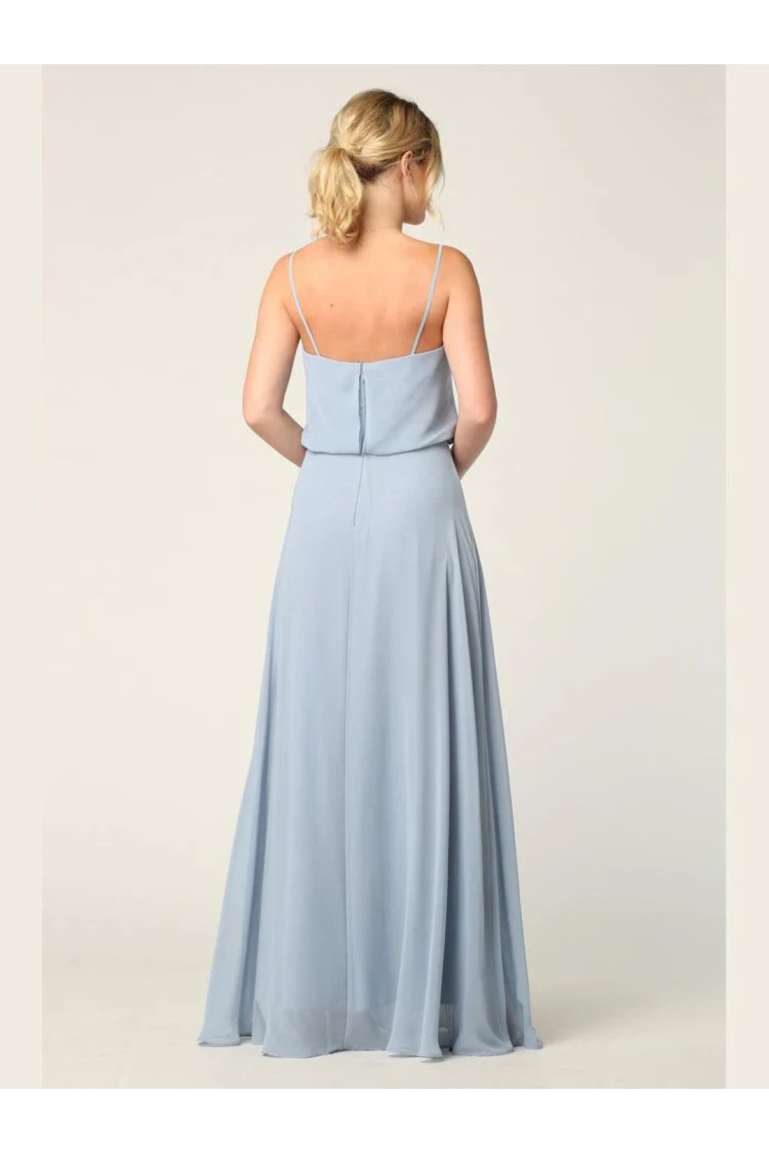 Eva USA 3318 Long Spaghetti Strap Blouson Bridesmaids Dress - Bridesmaids Dress