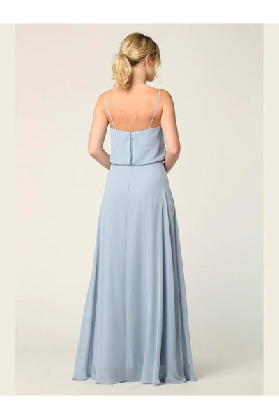Eva USA 3318 Long Spaghetti Strap Blouson Bridesmaids Dress - Bridesmaids Dress