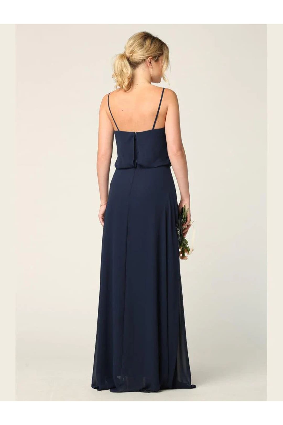 Eva USA 3318 Long Spaghetti Strap Blouson Bridesmaids Dress - Bridesmaids Dress