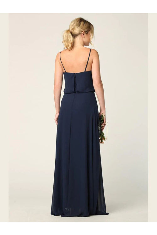 Eva USA 3318 Long Spaghetti Strap Blouson Bridesmaids Dress - Bridesmaids Dress