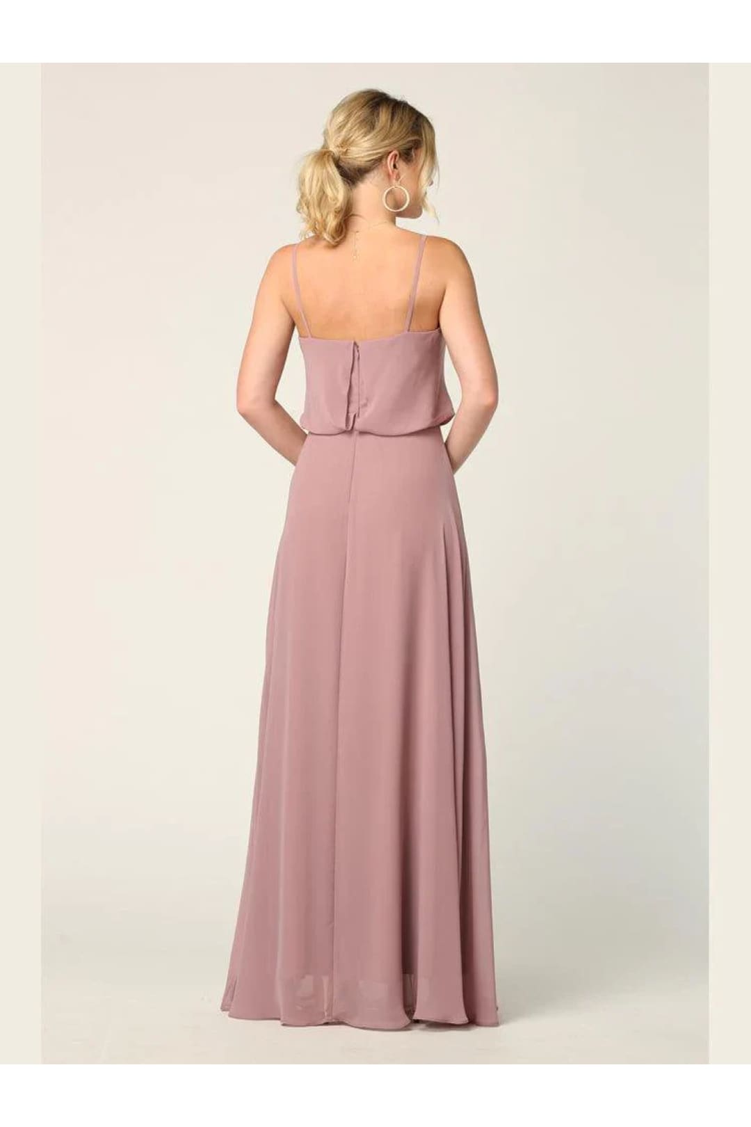 Eva USA 3318 Long Spaghetti Strap Blouson Bridesmaids Dress - Bridesmaids Dress