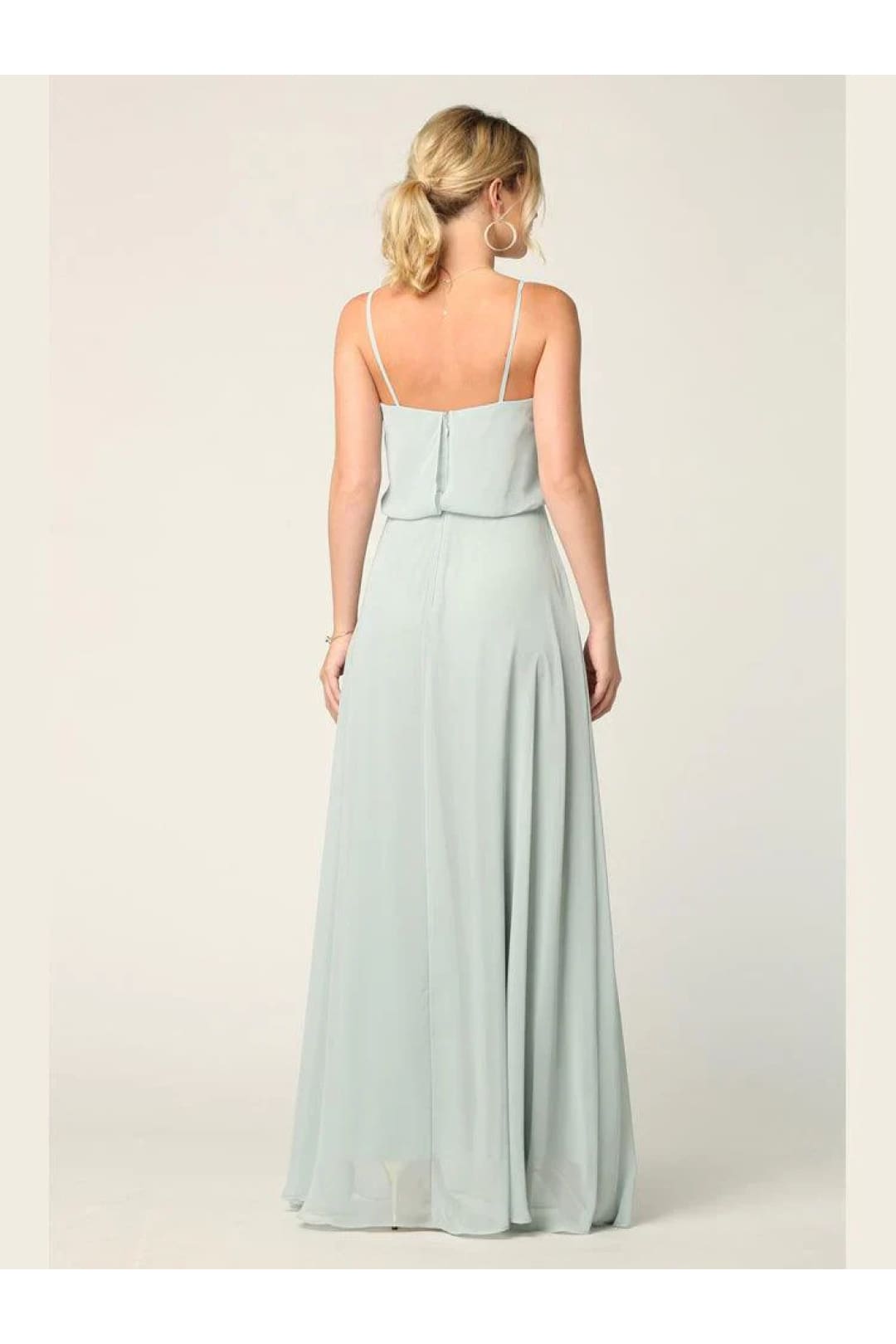 Eva USA 3318 Long Spaghetti Strap Blouson Bridesmaids Dress - Bridesmaids Dress