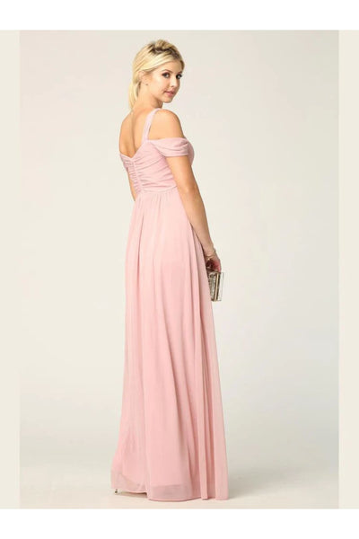 Eva USA 3321 Long Off Shoulder Bridesmaids Dress - Bridesmaids Dress