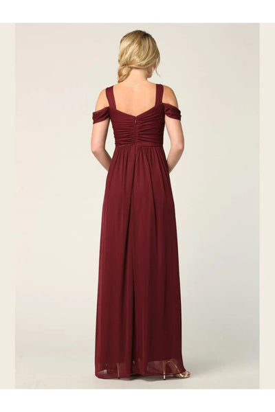 Eva USA 3321 Long Off Shoulder Bridesmaids Dress - Bridesmaids Dress