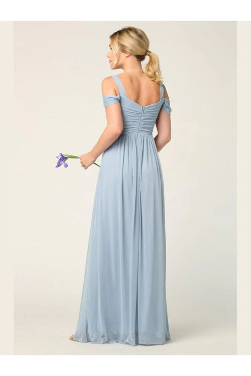 Eva USA 3321 Long Off Shoulder Bridesmaids Dress - Bridesmaids Dress