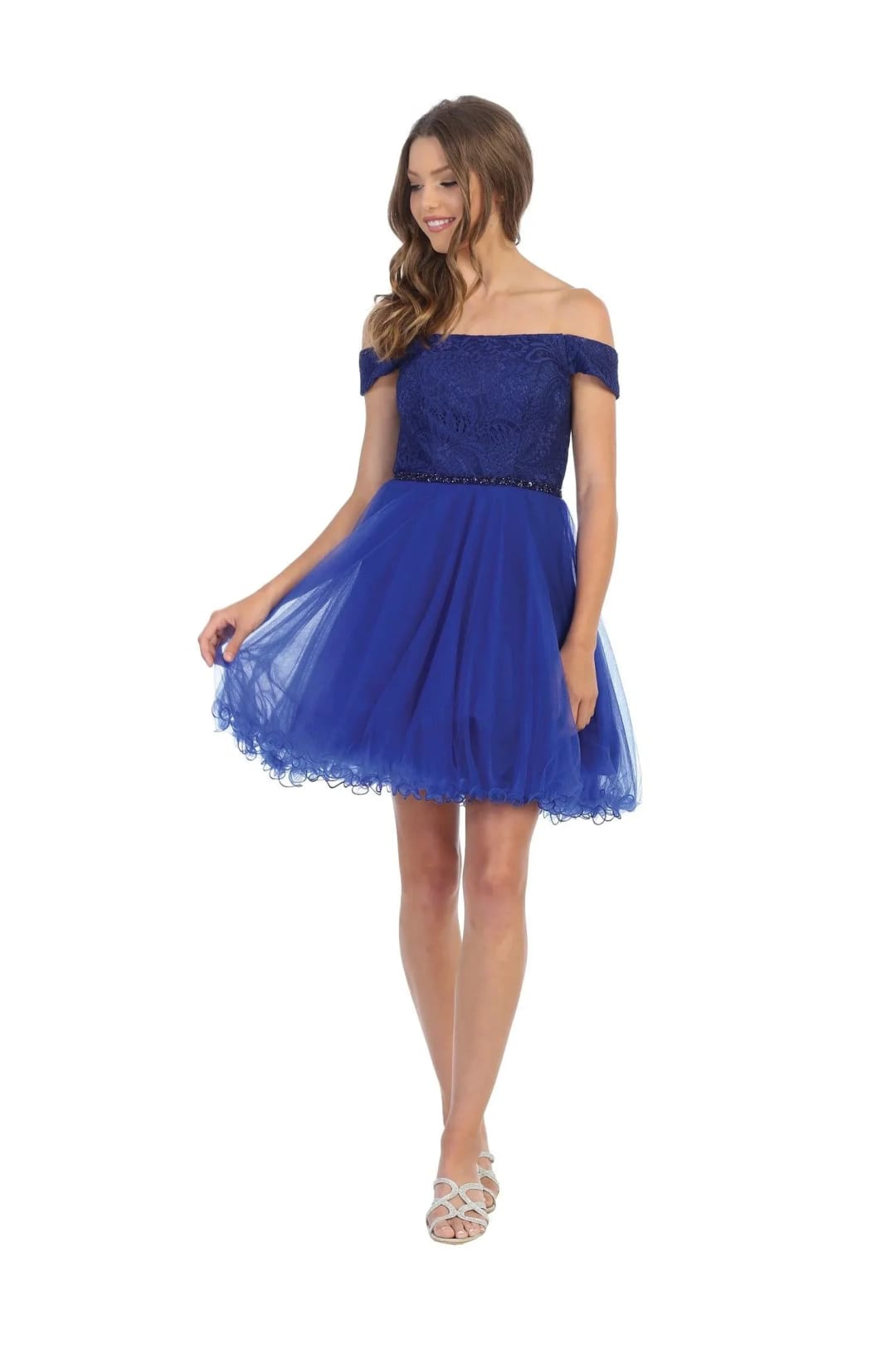 Eva USA 3325 Short Off Shoulder Homecoming Cocktail Dress - Prom Short Dress