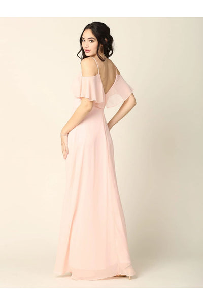 Eva USA 3331 Long Off Shoulder Formal Bridesmaids Dress - Bridesmaids Dress