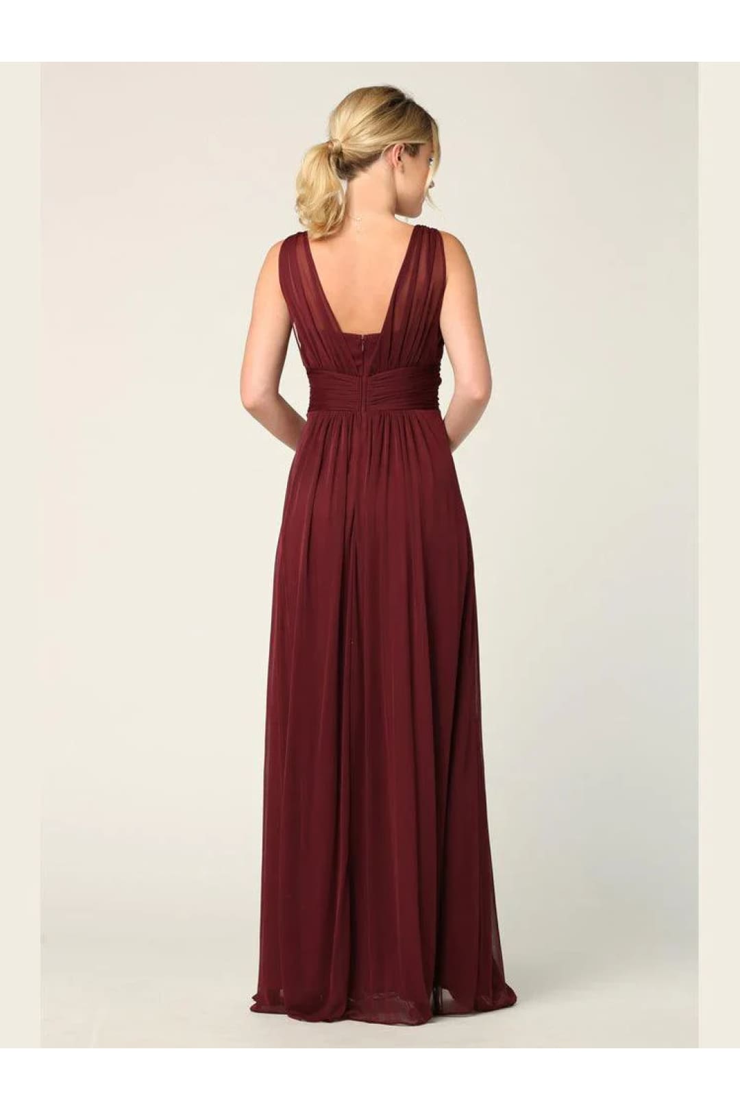 Eva USA 3342 Long Sleeveless Bridesmaids Dress - Bridesmaids Dress