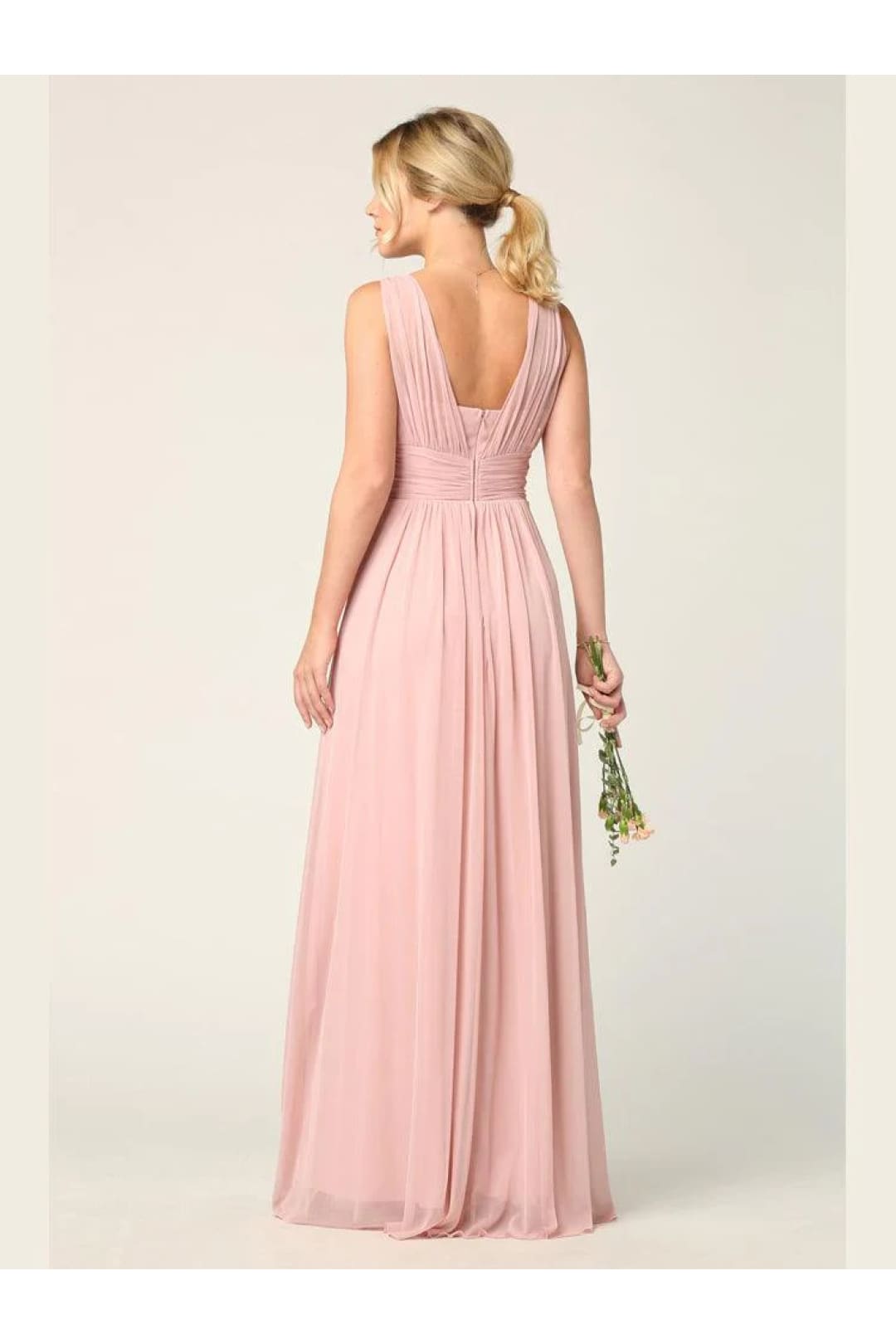 Eva USA 3342 Long Sleeveless Bridesmaids Dress - Bridesmaids Dress
