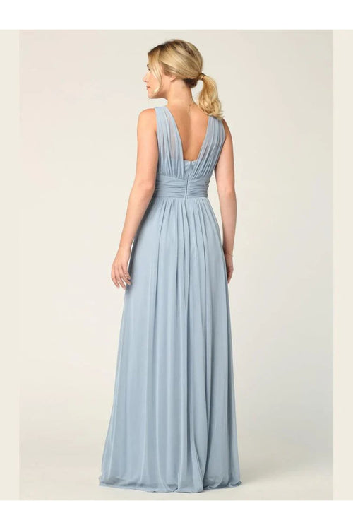 Eva USA 3342 Long Sleeveless Bridesmaids Dress - Bridesmaids Dress