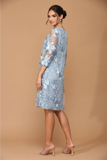 Eva USA 3351 Lace 3/4 Sleeve Jacket Mother of the Bride Dress - Dress
