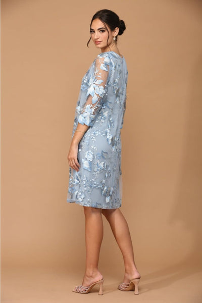 Eva USA 3351 Lace 3/4 Sleeve Jacket Mother of the Bride Dress - Dress