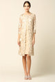 Eva USA 3351 Lace 3/4 Sleeve Jacket Mother of the Bride Dress - CHAMPANGE / S - Dress