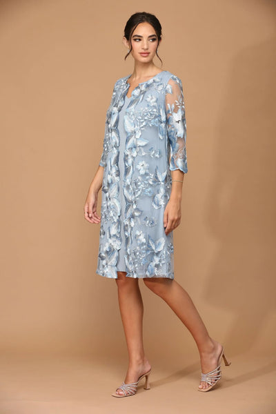 Eva USA 3351 Short Mother of the Bride Chiffon Dress - Mother of the Bride Dress