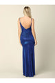 Eva USA 3358 Long Formal Spaghetti Strap Glitter Prom Dress - Prom Long Dress