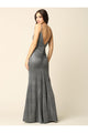Eva USA 3358 Long Formal Spaghetti Strap Glitter Prom Dress - Prom Long Dress