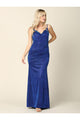 Eva USA 3358 Long Formal Spaghetti Strap Glitter Prom Dress - Prom Long Dress