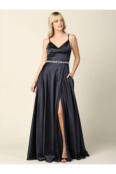 Eva USA 3359 Long Formal Spaghetti Strap Bridesmaids Dress - Bridesmaids Dress
