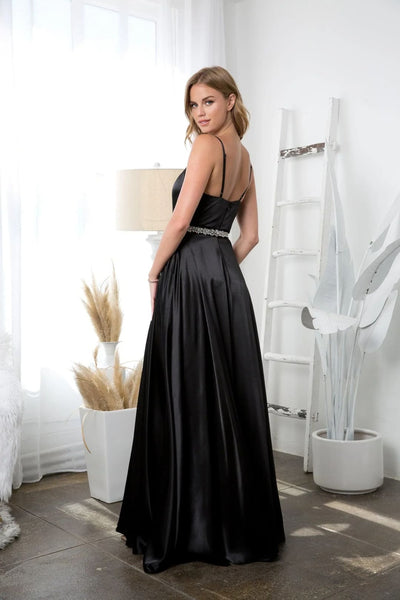 Eva USA 3359 Long Formal Spaghetti Strap Bridesmaids Dress - Bridesmaids Dress