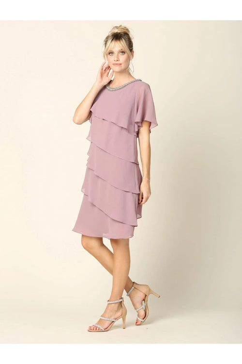 Eva USA 3361 Mother of the Bride Short Cocktail Dress - Mother of the Bride Dress