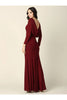 Eva USA 3362 Long Sleeve Mother of the Bride Formal Dress - Mother of the Bride Dress