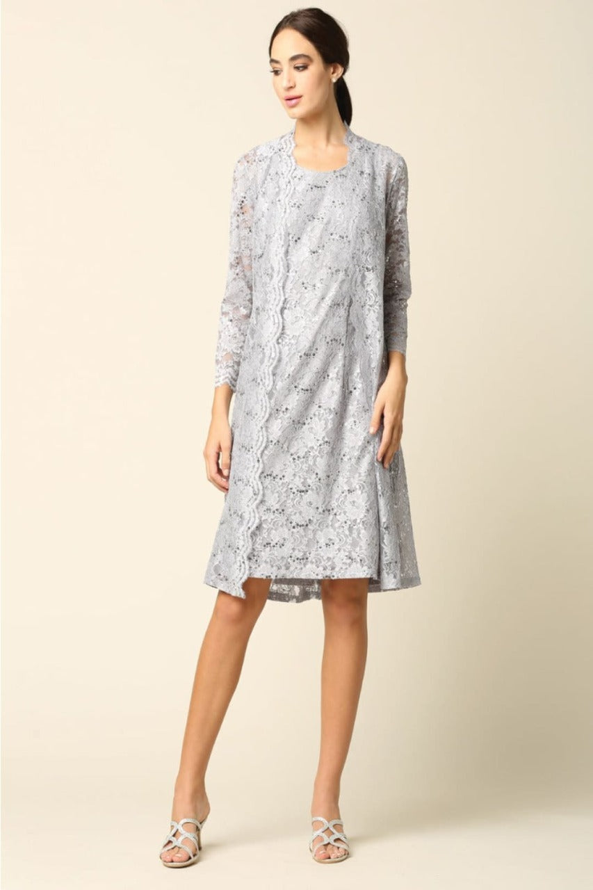 Eva USA 3365 2-PC Knee Length Mother of the Bride Dress W/ Jacket - Dress