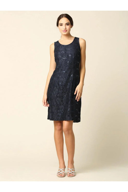 Eva USA 3365 Short Mother of the Bride Lace Jacket Dress - Mother of the Bride Dress