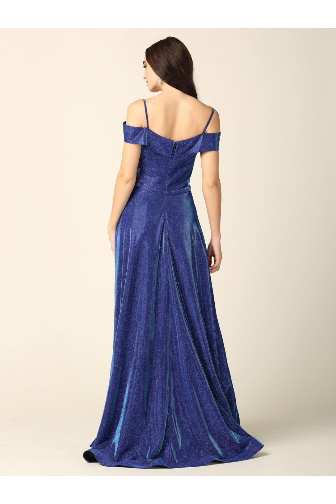 Eva USA 3373 Long Formal Off Shoulder Glitter Ball Gown - Prom Dresses