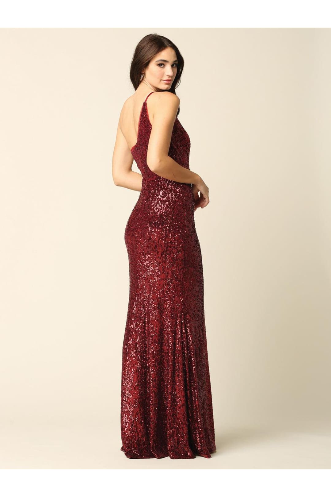 Eva USA 3376 Long One Shoulder Formal Fitted Prom Dress - Prom Long Dress