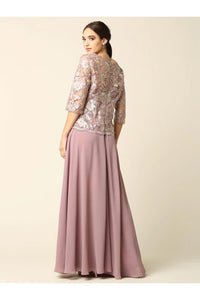 Eva USA 3377 Mother of the Bride Long Formal Dress - Mother of the Bride Dress