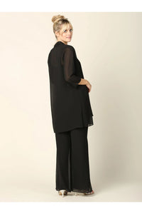 Eva USA 3383 Mother of the Bride Formal Jacket Pant Suit - Pant Suit