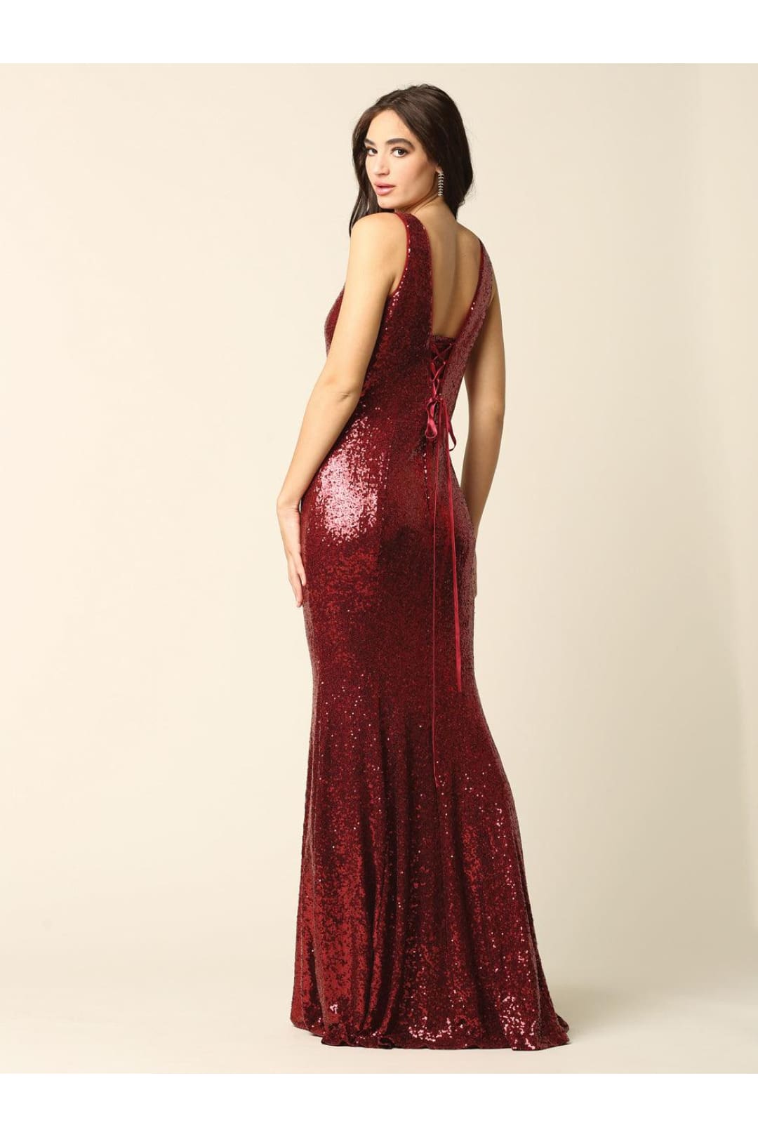 Eva USA 3384 Long Fitted Formal Sleeveless Prom Dress - Prom Long Dress