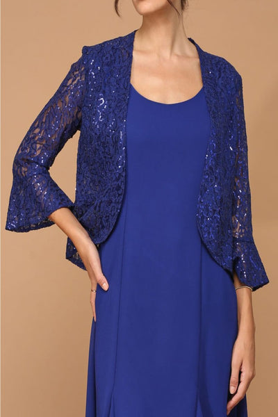 Eva USA 3385 Mother of the Bride Knee-Length 2-PC Dress W/ Jacket - Dress