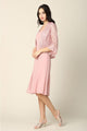 Eva USA 3385 Mother of the Bride Knee-Length 2-PC Dress W/ Jacket - DUSTY ROSE / S - Dress