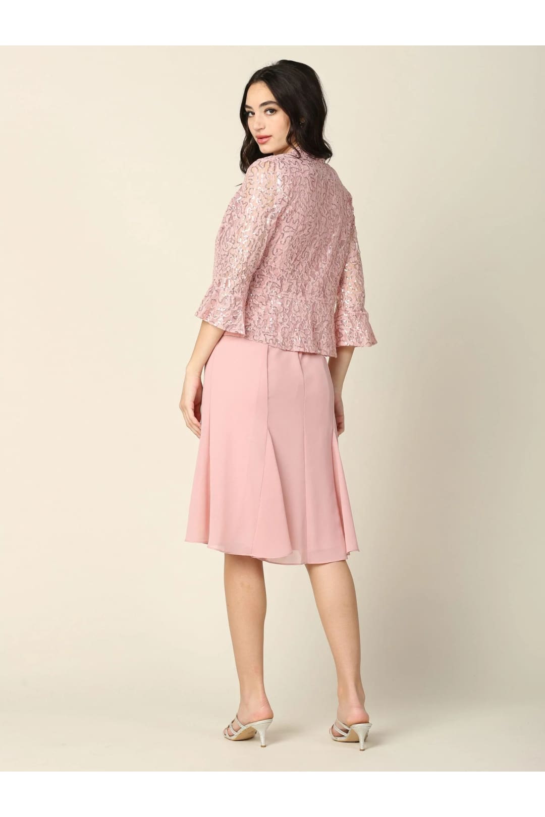 Eva USA 3385 Short Mother of the Bride Two Piece Set Jacket Dress - Mother of the Bride Dress