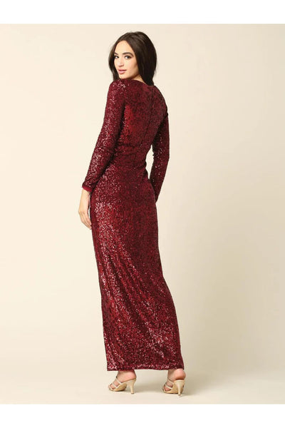 Eva USA 3388 Long Sleeve Formal Evening Dress - Formal Dress