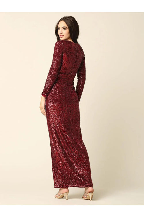 Eva USA 3388 Long Sleeve Formal Evening Dress - Formal Dress