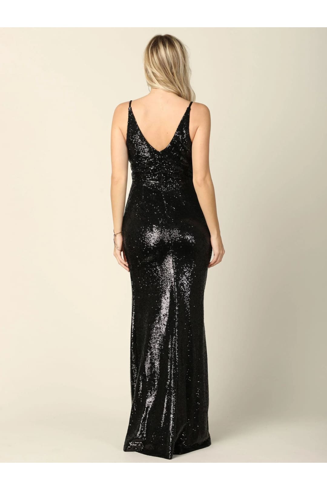 Eva USA 3394 Long Sleeveless Formal Fitted Sequins Prom Dress - Prom Long Dress