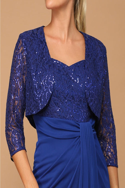 Eva USA 3406 Mother of the Bride Sweetheart 2 PC Chiffon Bolero Dress - Dress