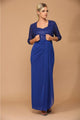 Eva USA 3406 Mother of the Bride Sweetheart 2 PC Chiffon Bolero Dress - Dress
