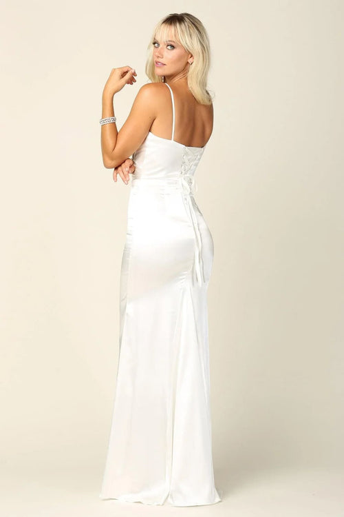 Eva USA 3409 Long Spaghetti Strap Formal Dress Bridesmaids - Bridesmaids Dress