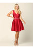 Eva USA 3419 Sleeveless Short Homecoming Dress - Dresses