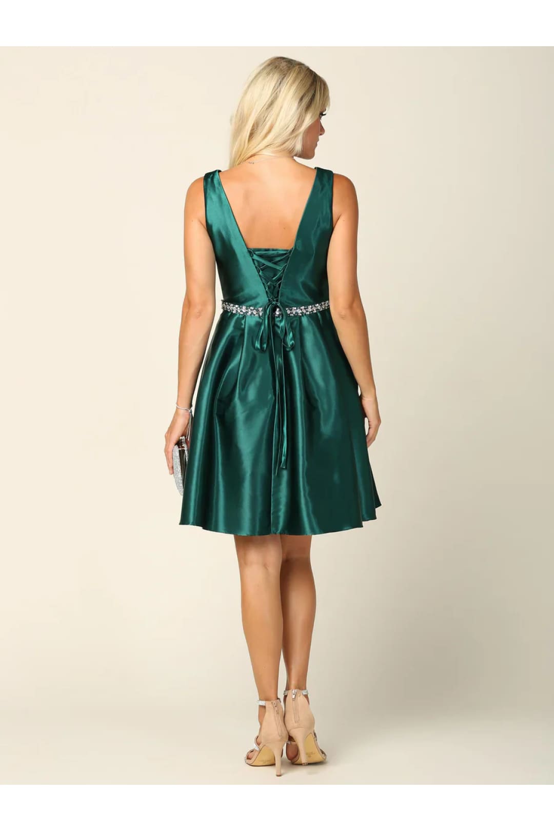 Eva USA 3419 Sleeveless Short Homecoming Dress - Dresses