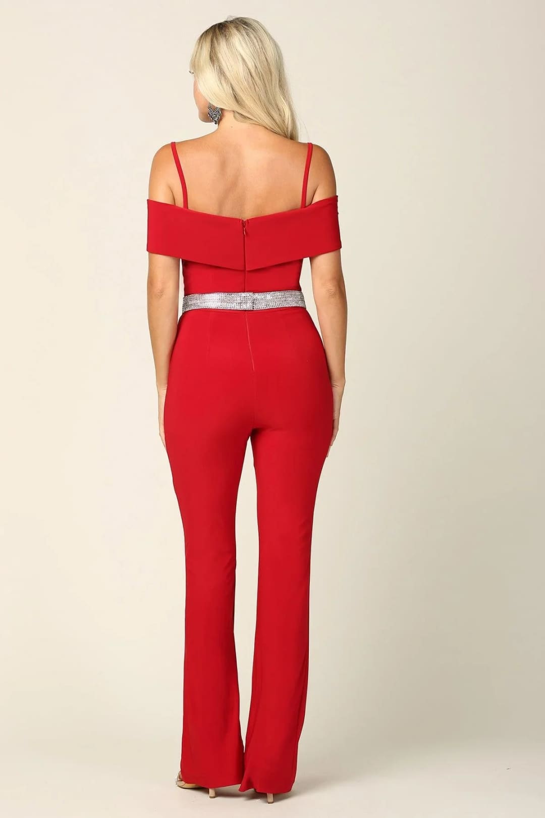 Eva USA 3422 Formal Off Shoulder Fitted Evening Jumpsuit - Jumpsuit